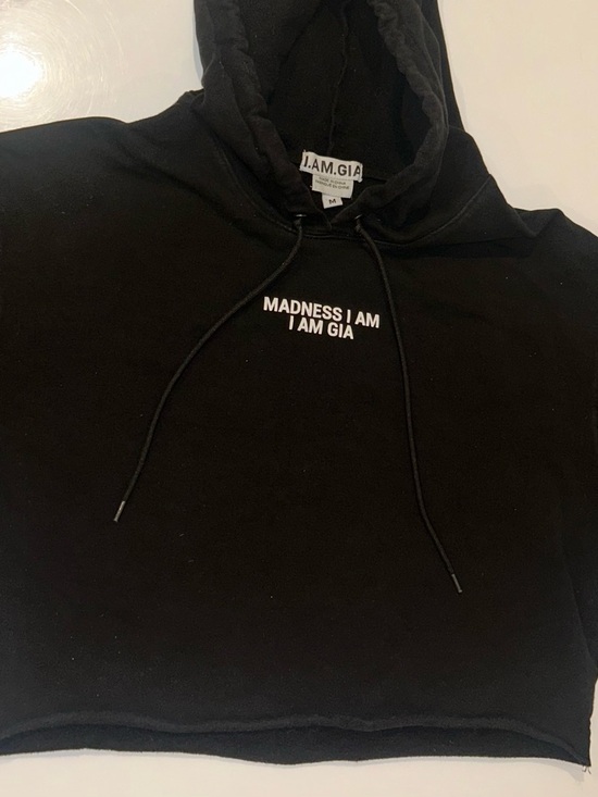 I.AM.GIA Tops - I.AM.GIA Black Madness Cropped Hoodie
